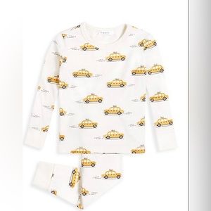 FIRSTS by petit lem 2-Piece Yellow Cabs Long-Sleeve Pajama Set, Size 12 months
